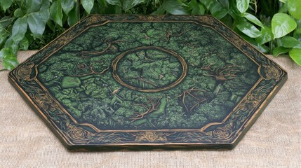 Hexagonal Forest Game Tabletop Design