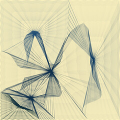 Abstract background with geometric wave lines. Vector illustration of original background.