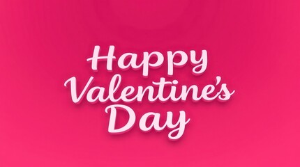 Happy Valentine's Day Card Illustration with Heart and Love Design
