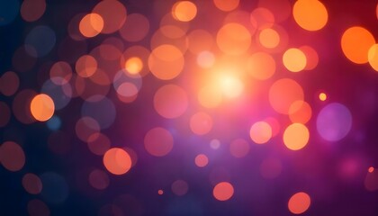 Soft blurry multicolored bokeh lights