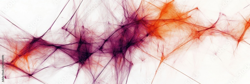 Poster colorful abstract lines and shapes create a dynamic sense of movement and energy in modern art style