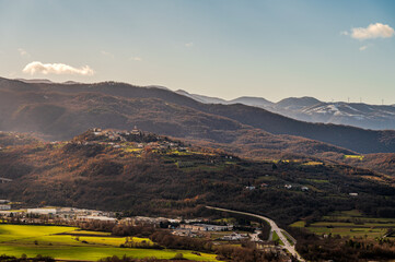 Pettoranello del Molise. View from the village of Pesche