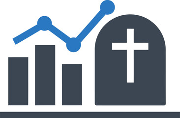 Obraz premium Mortality Analysis Icon