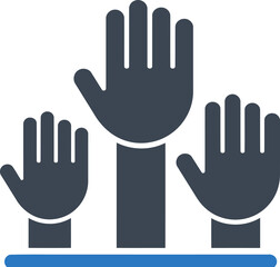 Raise Hands Icon