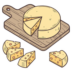  Cheese design art and illustrator eps