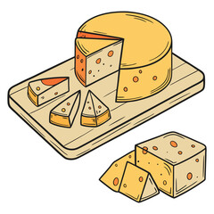  Cheese design art and illustrator eps
