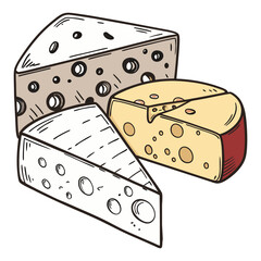 Cheese design art and illustrator eps