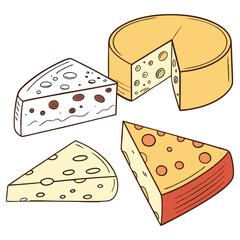 Cheese design art and illustrator eps