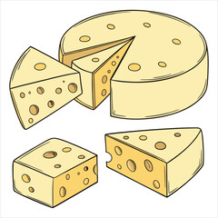  Cheese design art and illustrator eps
