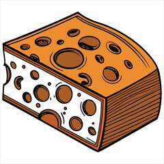 Cheese design art and illustrator eps