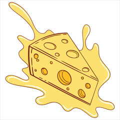 Cheese design art and illustrator eps