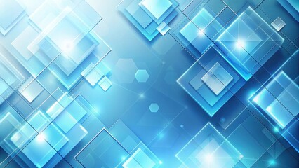 Geometric shapes in light blue corporate abstract background create a dynamic looping animated gradient effect