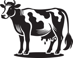 Creative Cow Silhouette Vector