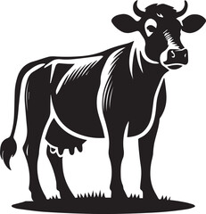 Creative Cow Silhouette Vector