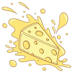 Cheese design art and illustrator eps