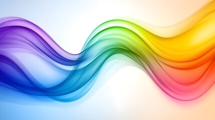 Abstract Colorful Wave Background Design Vibrant Rainbow Flowing Smooth Swirling Dynamic Energy Artistic Modern Digital Illustration Graphic Design Template web
