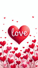 Love heart for background