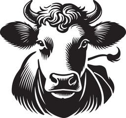 Creative Cow Silhouette Vector
