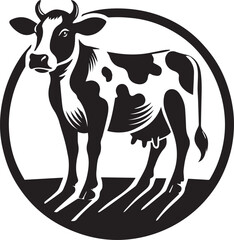 Creative Cow Silhouette Vector