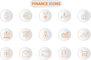 Finance icon set