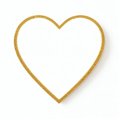 Love heart isolated on white background