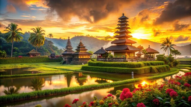 Indonesian bokeh photography captures stunning island scenery, vibrant culture, and exotic travel experiences in Bali, Java, and Sumatra.
