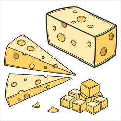 Cheese design art and illustrator eps