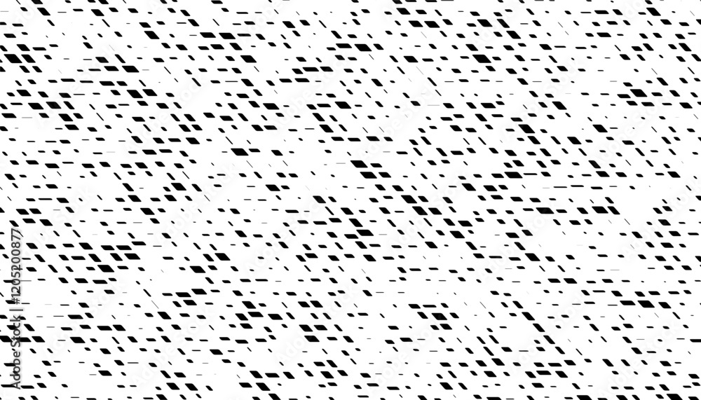 Poster black and white abstract geometric pattern with dust effect. vector format illustration