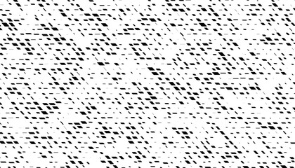 Black and white abstract geometric pattern with dust effect. Vector Format Illustration 