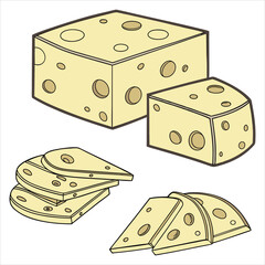 Cheese design art and illustrator eps