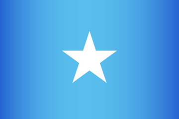 National flag of the Federal Republic of Somalia. Vector symbol of the state