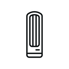 Air conditioner icon with a sleek and modern design, perfect for enhancing home appliance, cooling, or technology-themed projects