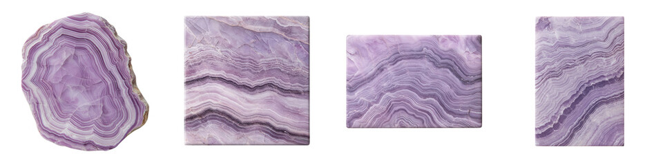 Stunning purple geode mineral crystal rock formation with intricate patterns and textures  Close up shot of the natural geological structure and beautiful colorful details of the quartz agate