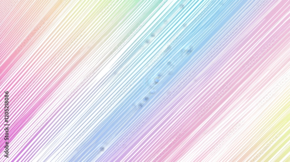 Poster a pastel gradient background with diagonal lines creating a soft and colorful effect.