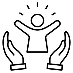 Fototapeta premium employee empowerment Icon