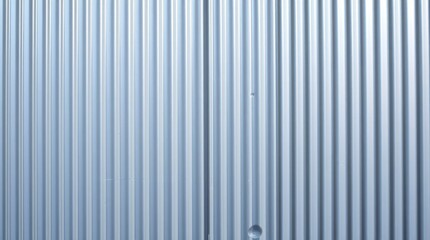 Fototapeta premium Textured zinc aluminum background, vertical pattern emphasized, shadow subtly placed in the bottom left, wall shows a small dent, the overall feel is adorable and cute