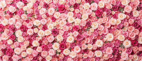 Fototapeta premium Beautiful Arrangement of Pink and Red Roses