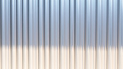 Obraz premium Textured zinc aluminum background, vertical pattern emphasized, shadow subtly placed in the bottom left, wall shows a small dent, the overall feel is adorable and cute