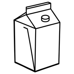 Milk Carton Icon in Vector Format