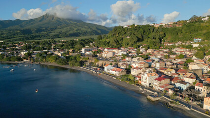 Martinique Saint-Pierre Montagne Pelée Drone Aerial