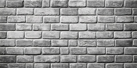 Obraz premium Black and white brick wall background with gray bricks. Black and gray brick texture for interior design or backdrop. 