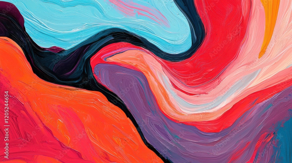 Poster abstract galaxy swirling colors in closeup view captured in dark void artistic exploration of vivid 