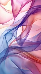 Abstract flowing colorful mesh lines pink blue purple background Generated AI