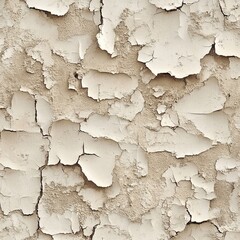 Fototapeta premium Cracked Paint Texture: A Detailed Look at Aged Surface Flaking and Peeling, Showing Signs of Time and Weathering.
