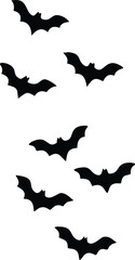 Halloween bat on white background Vector illustration