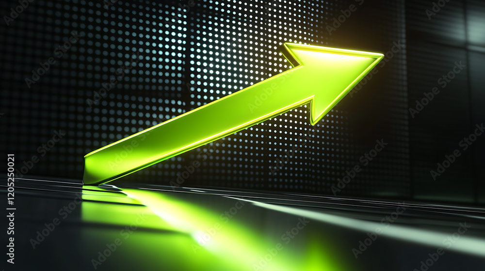 Poster dynamic growth indicator digital space graphic design modern environment abstract viewpoint success 