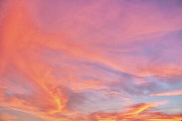茜色の空　夕焼け