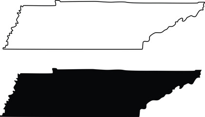Tennessee state icon design on white background