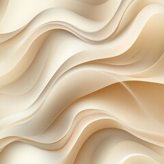 Obraz premium Abstract Beige Waves Flowing Seamlessly, Elegant Curves Create a Calming Visual Experience, Perfect for Backgrounds or Design Elements. Ideal for Presentations, Websites & More.