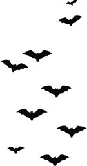 Naklejka premium A Halloween bat silhouette vector